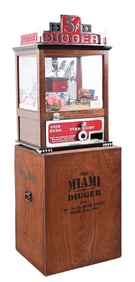 5¢ W.D. BARTLETT MIAMI DIGGER ARCADE GAME