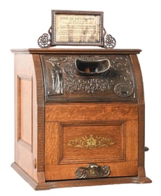 5¢ MILLS COUNTERTOP QUARTOSCOPE FLIP CARD VIEWER ARCADE MACHINE