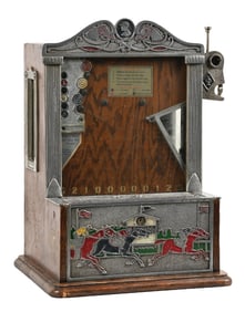 1¢ O. D. JENNINGS "THE FAVORITE" TRADE STIMULATOR GUM VENDOR