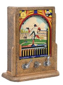 5¢ MUNVEE'S BAT-A-BALL ARCADE BASEBALL MACHINE