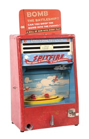 1¢ SCIENTIFIC MACHINE CORP. SPITFIRE COUNTERTOP ARCADE GAME
