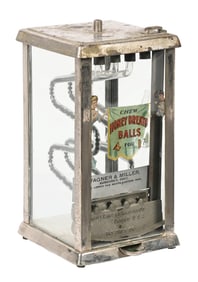 1¢ WAGNER & MILLER HONEY BREATH BALL MINT VENDING MACHINE