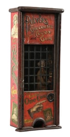 TIN LITHOGRAPHED PULVER TAB GUM VENDING MACHINE