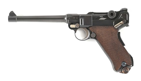 (C) FIRST ISSUE DWM MODEL 1906 NAVY LUGER SEMI-AUTOMATIC PISTOL.