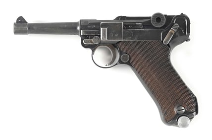 (C) K DATE MAUSER S/42 CODE P.08 LUGER SEMI AUTOMATIC PISTOL.