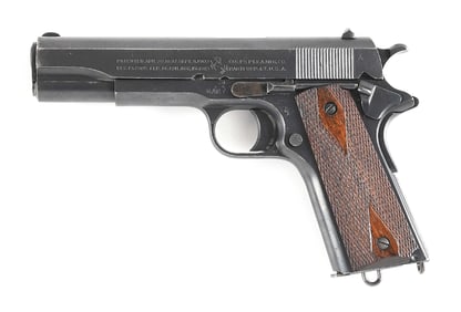 (C) WORLD WAR I ENGLISH SHIPPED ROYAL AIR FORCE COLT GOVERNMENT MODEL 1911.455 ELEY SEMI-AUTOMATIC