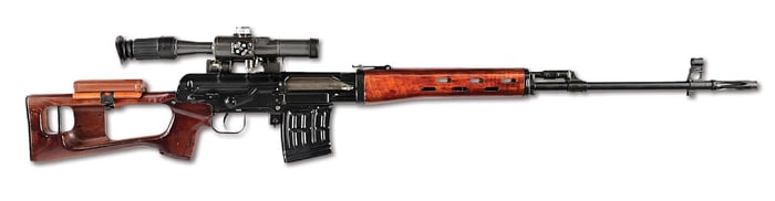 (M) OUTSTANDING CONDITION RUSSIAN IZHEVSK MANUFACTURED DRAGUNOV 7.62X54R SEMI-AUTOMATIC RIFLE WITH