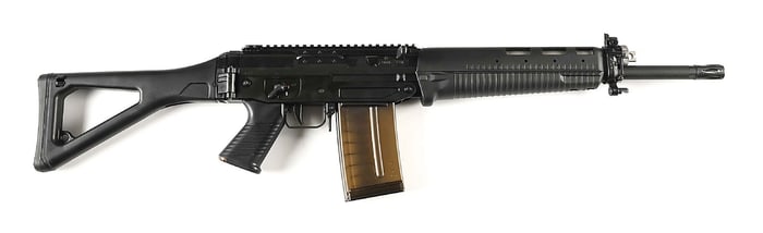 (M) EXTREMELY RARE AND FINE SIG SAUER 751P SAPR .308 WINCHESTER SEMI-AUTOMATIC RIFLE IN CASE, WITH