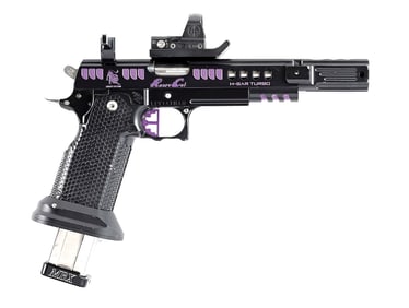 (M) WONDERFUL LIMCAT RAZORCAT HBAR TURBO 9MM MAJOR SEMI-AUTOMATIC PISTOL WITH USPSA OPEN RIG.