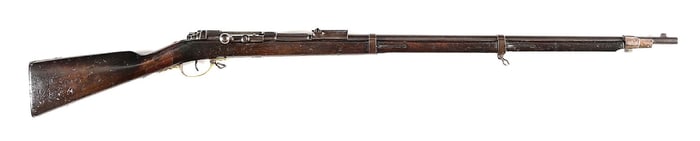 (A) AN EXTREMELY IMPORTANT AND RARE IRISH "HOWTH" MAUSER MODEL 1871 BOLT ACTION RIFLE.