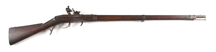 (A) RARE HIGH CONDITION HALL MODEL 1819 BREECH LOADING FLINTLOCK RIFLE MADE BY HARPERS FERRY.