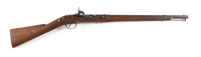 (A) EXCEPTIONAL HALL-NORTH MODEL 1843 SIDE LEVER BREECH-LOADING PERCUSSION CARBINE.