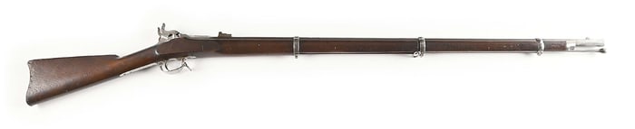 (A) HIGH CONDITION AND SCARCE LINDSAY MODEL 1863 TWO SHOT RIFLE MUSKET.