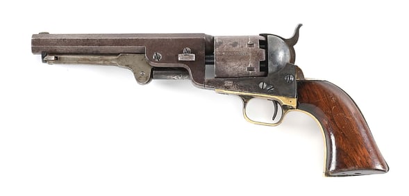 (A) RARE PRUSSIAN KOENIGLICHE ROYAL NAVY MARKED COLT 1851 NAVY SINGLE ACTION PERCUSSION REVOLVER