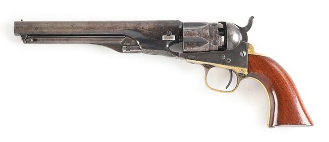 (A) COLT MODEL 1862 POLICE PERCUSSION REVOLVER.