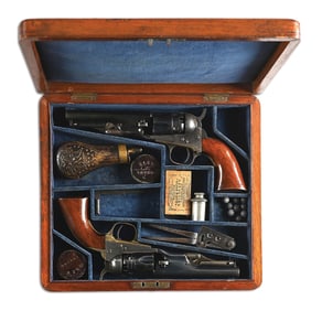 (A) CASED PAIR OF METROPOLITAN POLICE REVOLVERS PRESENTED TO LT. WILLIAM J. GREASEY.