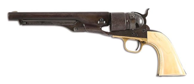 (A) RARE COLT THUER CONVERSION MODEL 1860 ARMY SINGLE ACTION REVOLVER.