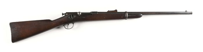 (A) WINCHESTER MODEL 1879 FIRST MODEL HOTCHKISS BOLT ACTION CARBINE.