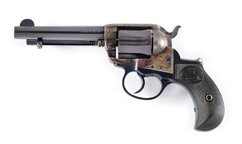 (C) COLT MODEL 1877 LIGHTNING DOUBLE ACTION REVOLVER.