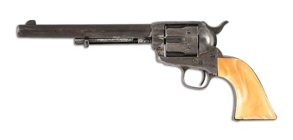 (A) RARE RIMFIRE COLT SINGLE ACTION ARMY REVOLVER IN .44 HENRY.