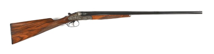 (M) FACTORY ENGRAVED GEBRUDER MERKEL MODEL 50E DOUBLE BARREL 12 BORE SHOTGUN.