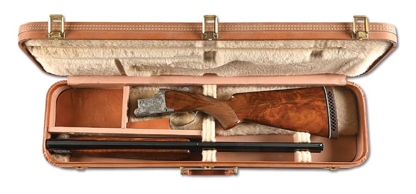 (C) MARECHAL ENGRAVED DIANA GRADE BROWNING SUPERPOSED OVER UNDER SHOTGUN.