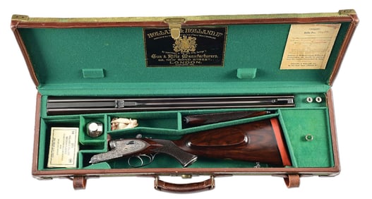 (C) OUTSTANDING HOLLAND & HOLLAND ROYAL .375 FLANGED MAGNUM DOUBLE RIFLE.