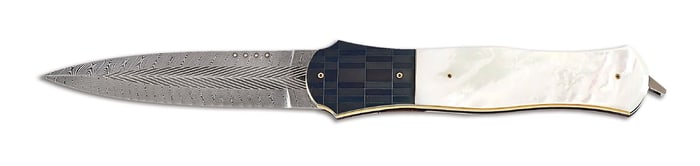 OWEN WOOD CUSTOM FOLDER WITH EMBELLISHMENTS.