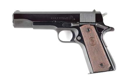 (C) NEAR NEW PRE-SERIES 70 COLT 1911A1 SUPER 38 SEMI-AUTOMATIC PISTOL WITH BOX (1968)