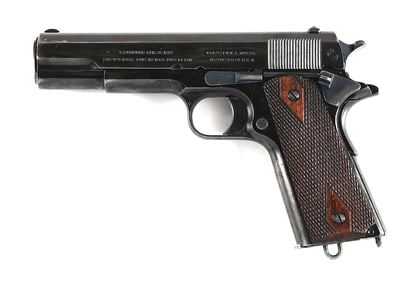 (C) EARLY (1913) HIGH POLISH COLT COMMERCIAL MODEL 1911 SEMI-AUTOMATIC PISTOL.