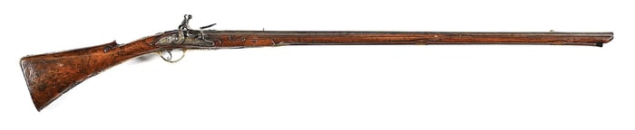 (A) ITALIAN FLINTLOCK RIFLE.