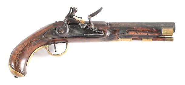 (A) LEHIGH ANGSTADT ATTRIBUTED FLINTLOCK KENTUCKY PISTOL.