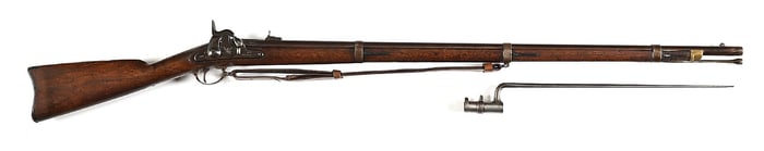 (A) SPRINGFIELD US MODEL 1855 TYPE 1 PERCUSSION RIFLE MUSKET.