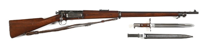 (A) FINE SPRINGFIELD US MODEL 1896 KRAG BOLT ACTION RIFLE.