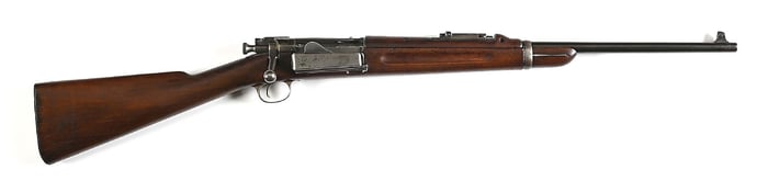 (C) US SPRINGFIELD MODEL 1898-99 KRAG BOLT ACTION CARBINE.