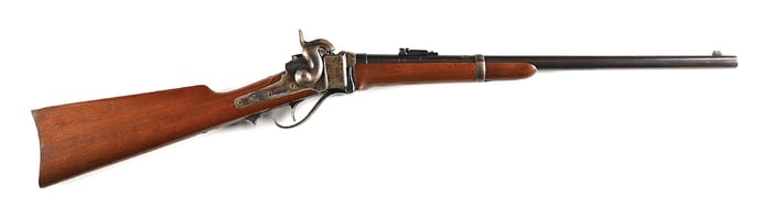 (A) HIGH CONDITION ARSENAL REBUILT SHARPS NEW MODEL 1863 SINGLE SHOT BREECH-LOADING PERCUSSION