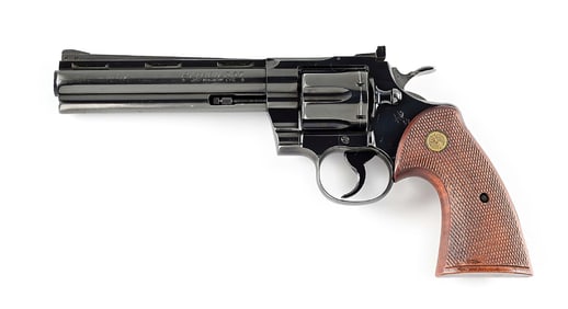 (C) EARLY COLT PYTHON DOUBLE ACTION REVOLVER (1958).