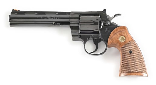 (M) COLT PYTHON .357 MAGNUM DOUBLE ACTION REVOLVER WITH FACTORY LETTER (1988).