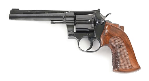 (C) COLT SHOOTING MASTER 38 DOUBLE ACTION REVOLVER.