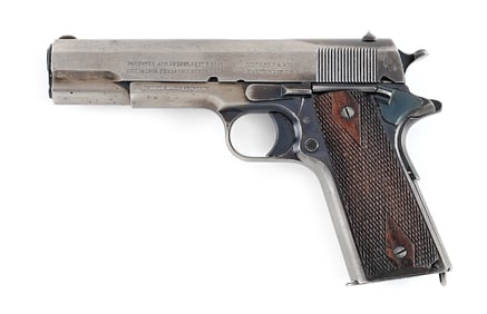 (C) EARLY COLT US MODEL 1911 SEMI AUTOMATIC PISTOL WITH GEAR.