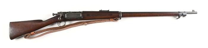 (A) US SPRINGFIELD MODEL 1892 KRAG BOLT ACTION RIFLE WITH 1896 UPDATE
