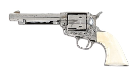 (A) BLACKPOWDER TRANSITION ERA COLT SAA SINGLE ACTION REVOLVER.