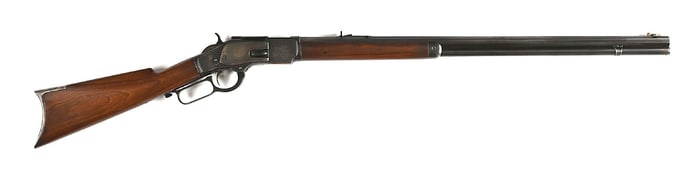 (A) SPECIAL ORDERED WINCHESTER MODEL 1873 LEVER ACTION RIFLE.