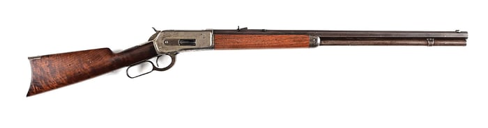 (A) WINCHESTER MODEL 1886 LEVER ACTION RIFLE (1891).