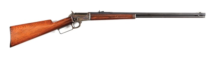 (C) HIGH CONDITION CASE COLORED MARLIN 1897 LEVER ACTION RIFLE.