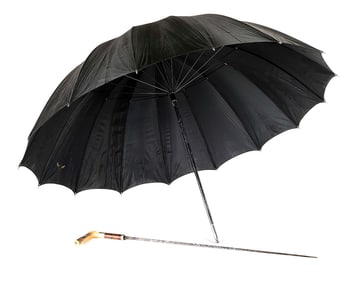 UMBRELLA SWORD CANE.