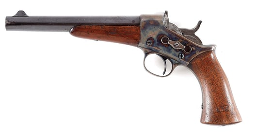 (A) VERY FINE U.S REMINGTON MODEL 1871 ARMY ROLLING BLOCK PISTOL.
