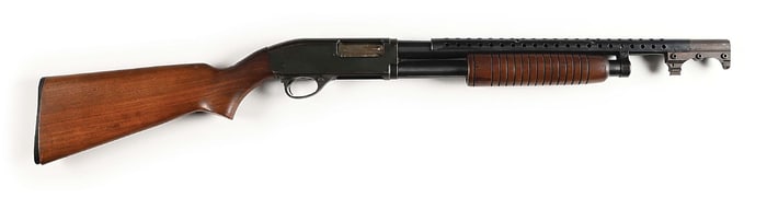 (C) VIETNAM ERA EXPERIMENTAL US HIGH STANDARD FLIGHT KING TRENCH MODEL K-10 SLIDE ACTION SHOTGUN