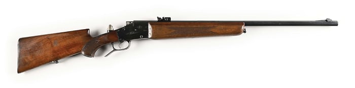 (C) FRANZ LANGENHAN KLEINKALIBERBUCHSE SINGLE SHOT .22 TARGET RIFLE.