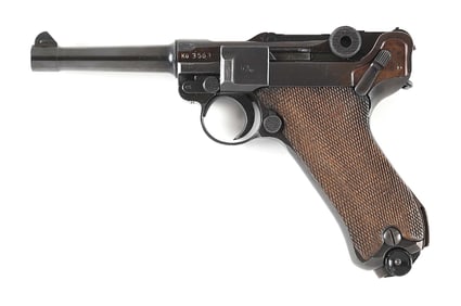 (C) RARE LUFTWAFFE KU MARKED MAUSER BYF 41 P.08 LUGER SEMI-AUTOMATIC PISTOL.